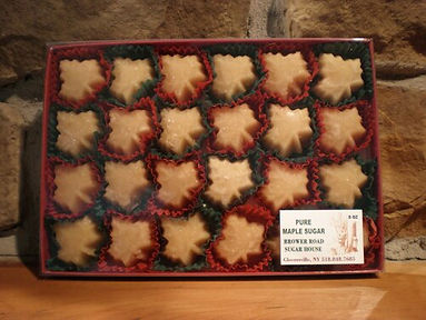 Tray of maple candy